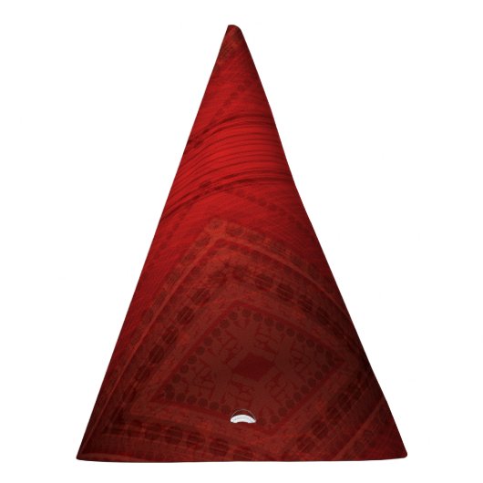 Chapeaux De Fètes Acceptation | Motif de Boho Eclectique Rouge (Droite)