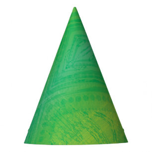 Chapeaux De Fètes Acceptation Motif de Shibori jaune bleu