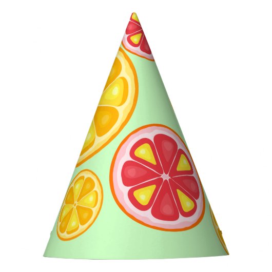 Chapeaux De Fètes Agrumes TROPICALES FRUITS D'ÉTÉ Citrons d'orange (Devant)