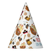 Chapeaux De Fètes Ahoy Matey Pirate Personalized Birthday (Gauche)