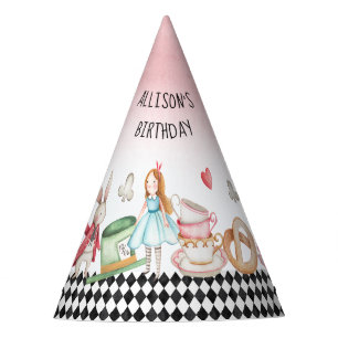 Chapeaux De Fètes Alice Onederland Mad Tea Party Fille premier anniv