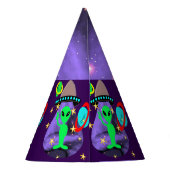 Chapeaux De Fètes Alien Dans l'espace extra-atmosphérique amusant En (Dos)