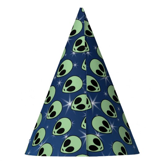 Chapeaux De Fètes Alien vert (Dos)