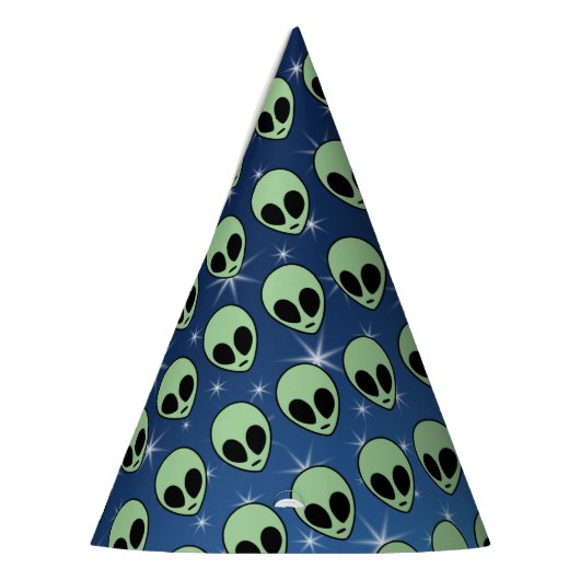 Chapeaux De Fètes Alien vert (Gauche)