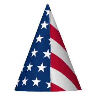 Chapeaux De Fètes American Flag Paper Party Casquette Patriotic USA