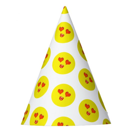 Chapeaux De Fètes Amour Emoji fête d'anniversaire (Devant)