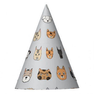 Chapeaux De Fètes Amusement animal : Chiens de chats Doodle Mix