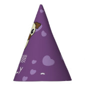 Chapeaux De Fètes Amusement et conception mignonne de Purple Heart (Droite)