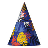 Chapeaux De Fètes Ananas Abstrait Feuille Vintage Motif (Gauche)