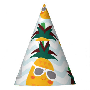 Chapeaux De Fètes Ananas, bateau : mignon motif océanique.