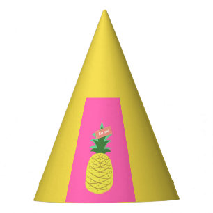 Chapeaux De Fètes Ananas jaune