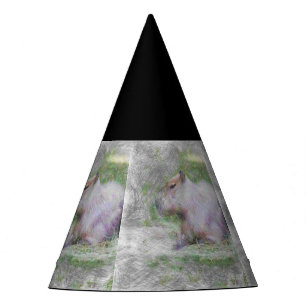 Chapeaux De Fètes animal artistique capybara