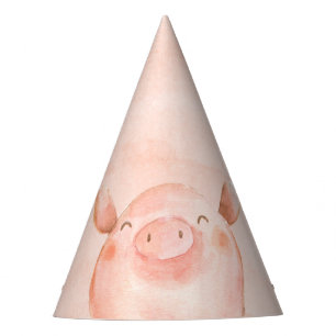 Chapeaux De Fètes Animaux de ferme Anniversaire Fête de cochon Casqu
