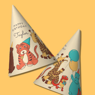 Chapeaux De Fètes Animaux de fête Anniversaire personnalisé pour enf