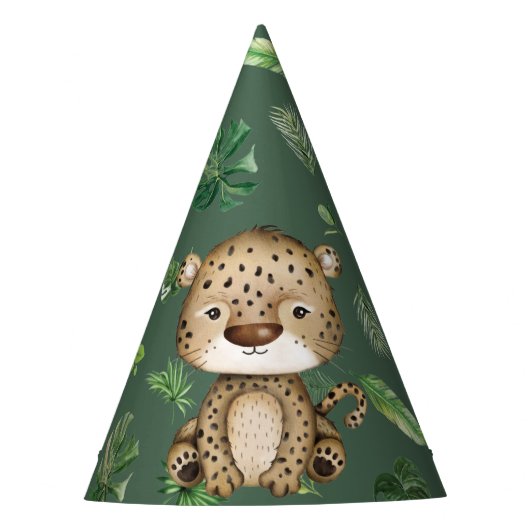 Chapeaux De Fètes Animaux de fête Leopard Cheetah Wild One Jungle Bo (Devant)