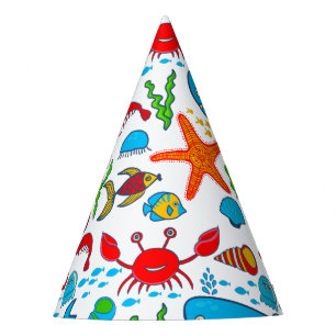 Chapeaux De Fètes Animaux de mer mignons - Joyeux anniversaire