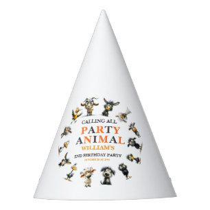 Chapeaux De Fètes Animaux Drôles Fantaisistes Fête d'anniversaire 2
