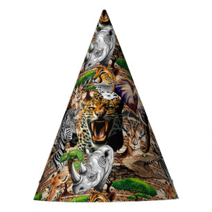 Chapeaux De Fètes Animaux sauvages de la Savane africaine