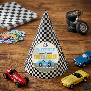 Chapeaux De Fètes Anniversaire 3 ans Fast & Three Course de voiture