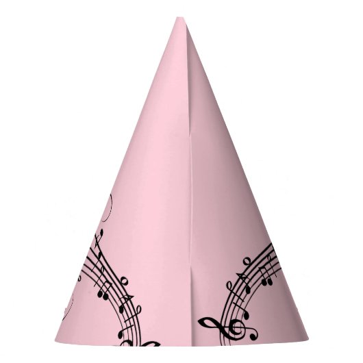 Chapeaux De Fètes Anniversaire Ballerina Dancing with Music Notes (Dos)