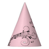 Chapeaux De Fètes Anniversaire Ballerina Dancing with Music Notes (Gauche)