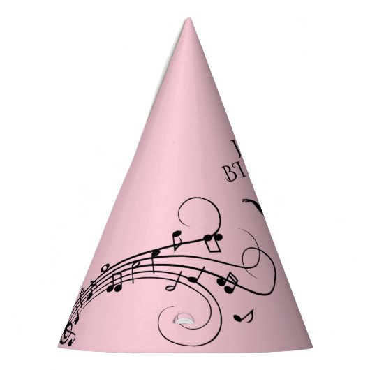 Chapeaux De Fètes Anniversaire Ballerina Dancing with Music Notes (Gauche)