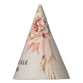 Chapeaux De Fètes Anniversaire bohème moderne pastel floral (Droite)