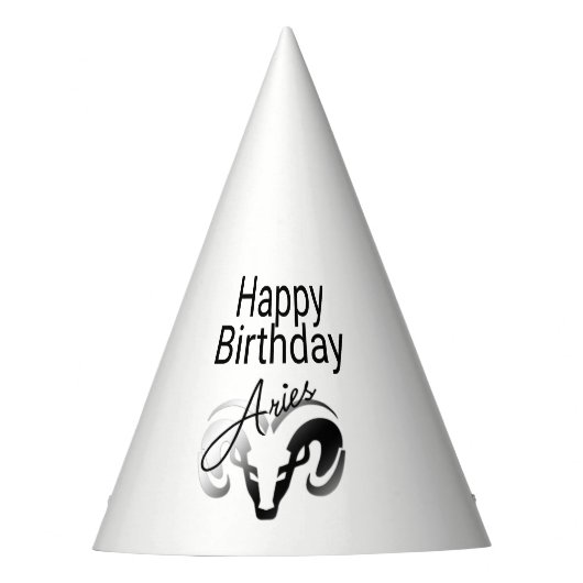 Chapeaux De Fètes Anniversaire Brise le Ram Zodiac (Devant)