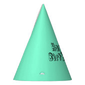 Chapeaux De Fètes Anniversaire d'Aquamarine solide (Gauche)