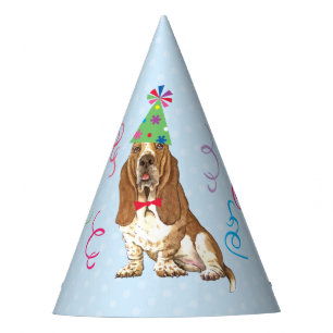 Chapeaux De Fètes Anniversaire de Basset Hound