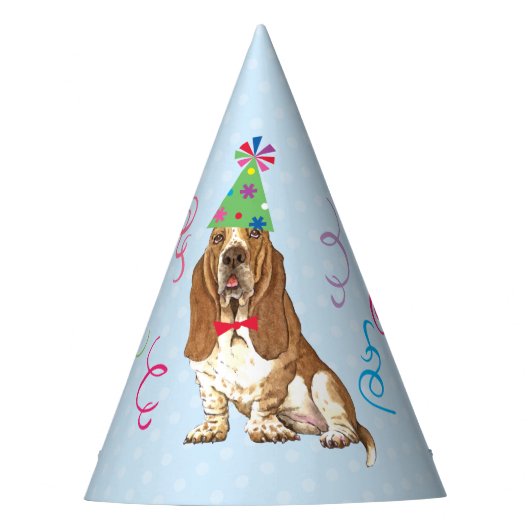 Chapeaux De Fètes Anniversaire de Basset Hound (Devant)