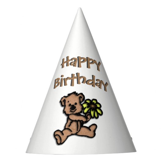 Chapeaux De Fètes Anniversaire de Daisy Bear (Devant)