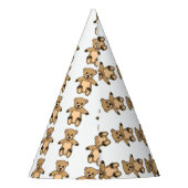 Chapeaux De Fètes Anniversaire de enfant mignon Ours Teddy (Dos)