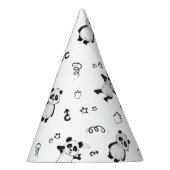 Chapeaux De Fètes Anniversaire de enfant Panda moderne amusant (Droite)