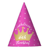 Chapeaux De Fètes Anniversaire de la princesse royale rose (Devant)