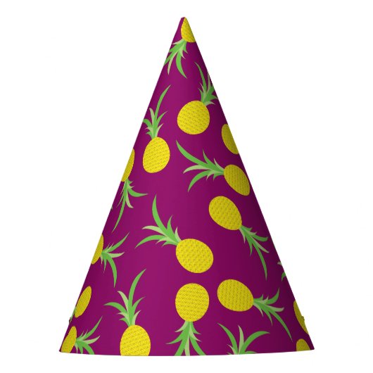 Chapeaux De Fètes Anniversaire de l'ananas mignonne fête de l'enfant (Devant)