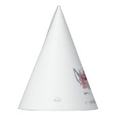 Chapeaux De Fètes Anniversaire de l'aquarelle florale de licorne (Gauche)