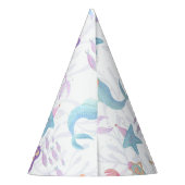 Chapeaux De Fètes Anniversaire de sirène pourpre (Dos)