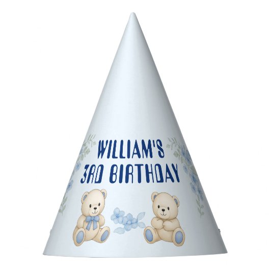 Chapeaux De Fètes Anniversaire de Teddy Bear (Devant)
