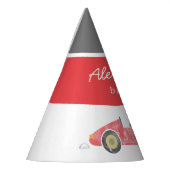 Chapeaux De Fètes anniversaire de voiture rouge (Gauche)