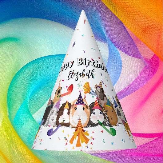 Chapeaux De Fètes Anniversaire des Cochons de Guinée mignons