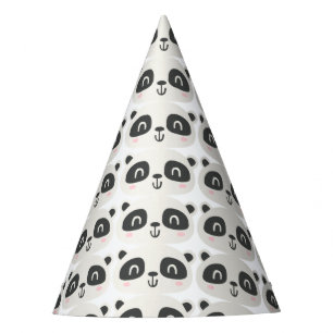 Chapeaux De Fètes Anniversaire des enfants de panda à caractère mi