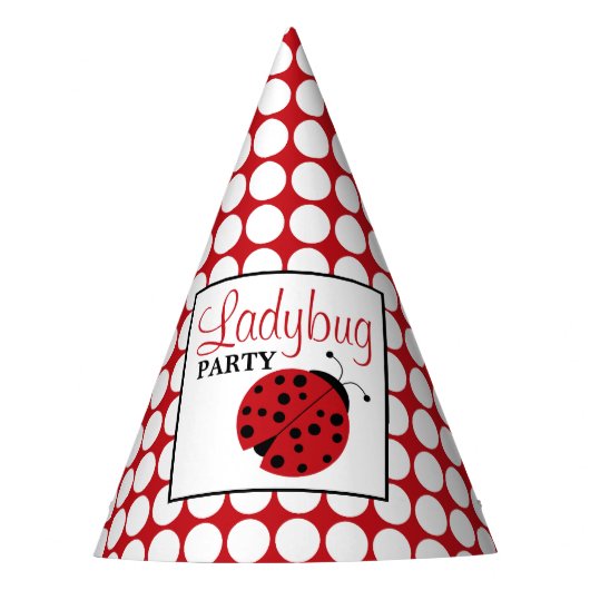 Chapeaux De Fètes Anniversaire des enfants de Red Ladybug (Devant)