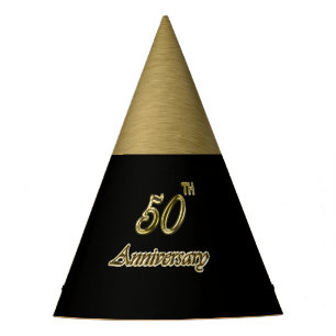 Chapeaux De Fètes Anniversaire d'or cinquantième