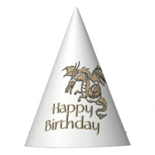 Chapeaux De Fètes Anniversaire d'or de dragon