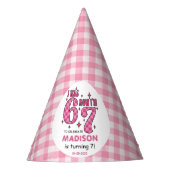 Chapeaux De Fètes Anniversaire drôle de 7 ans | Fête “J'avais 6 ans, (Devant)