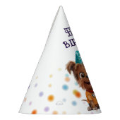 Chapeaux De Fètes Anniversaire du chien coquelicot mignon (Gauche)