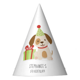 Chapeaux De Fètes Anniversaire du Chiot mignon