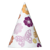 Chapeaux De Fètes Anniversaire du papillon rétro (Devant)