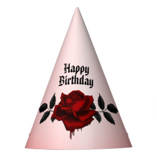 Chapeaux De Fètes Anniversaire du Rose de sang